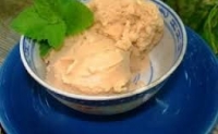 Lucuma gyümölcsporos nyers, vegán fagylalt