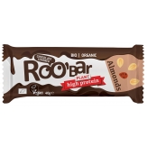 ROO'bar bio vegán csokival bevont protein szelet mandulás, 40g