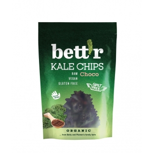 Bett'r bio fodros kelkáposzta (kale) chips csokoládés&mandulás