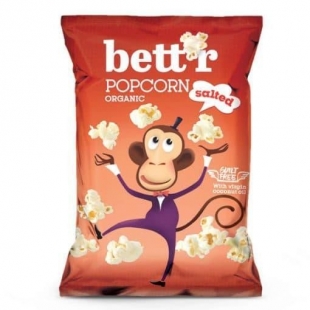 Bett'r bio, vegán, gm tengeri sós popcorn, 60g